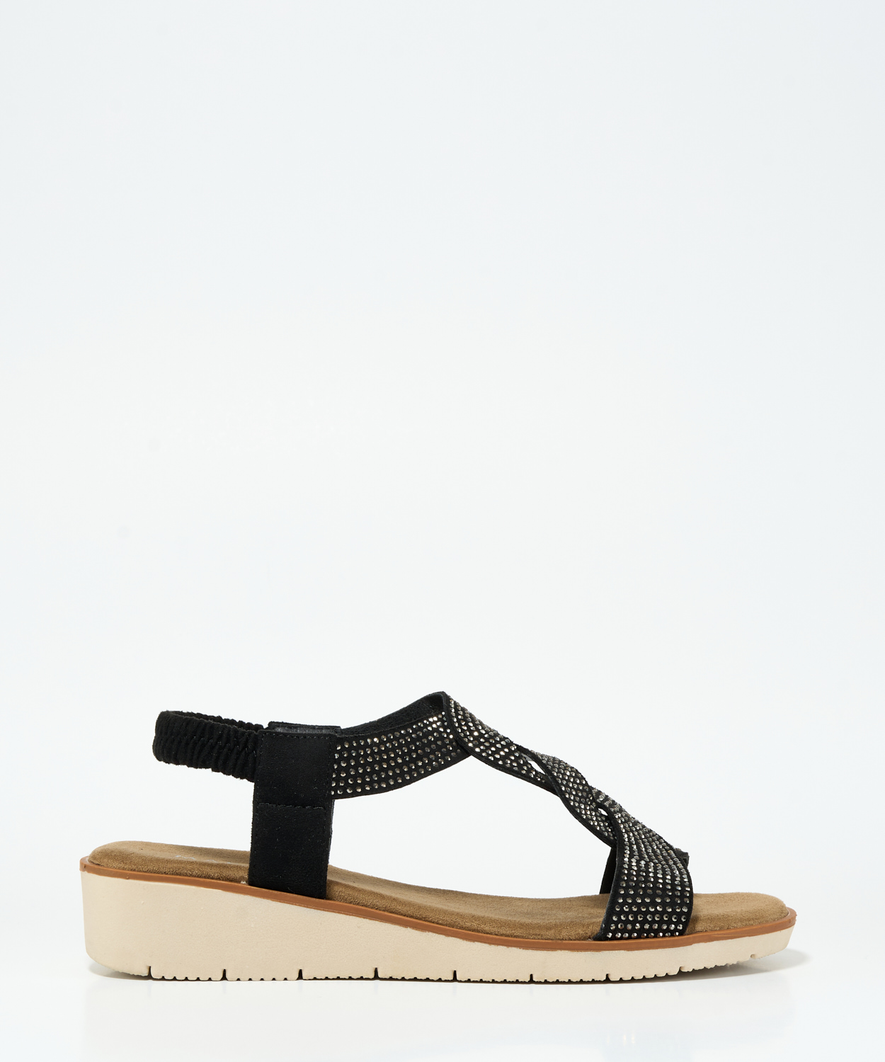 Sandalias planas brillo image number null